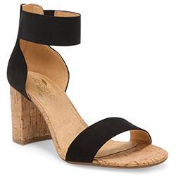 Aerosoles High Hopes Heeled Sandal, Black Fabric