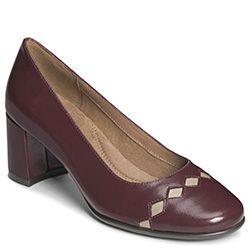 Aerosoles Boxcar Dress Shoe, Wine Leather