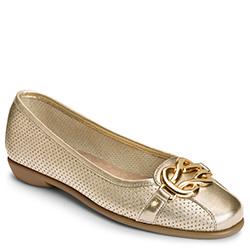 Aerosoles High Bet Ballet Flat, Gold Leather