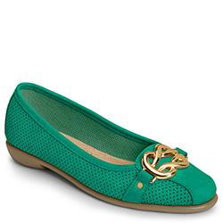 Aerosoles High Bet Ballet Flat, Blue Green Nubuck
