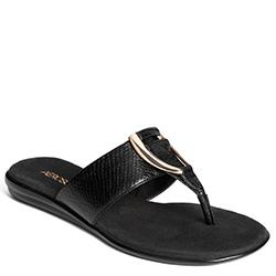 Aerosoles Nice Save Thong Sandal, Black Snake