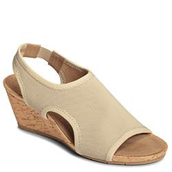 Aerosoles Coffee Cake Wedge, Natural Fabric