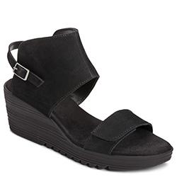 Aerosoles In The Bog Wedge, Black Nubuck