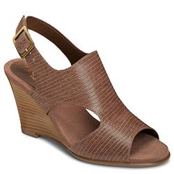 Aerosoles Honey Blossom Wedge, Taupe Snake