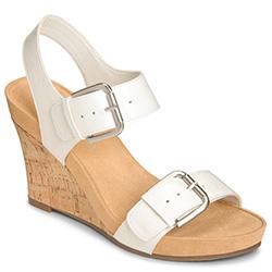 Aerosoles Mega Plush Wedge, White