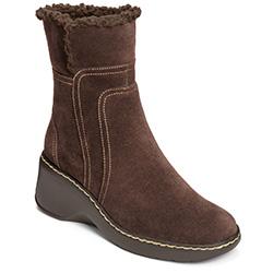 Aerosoles Side Kick Boot, Dark Brown Suede