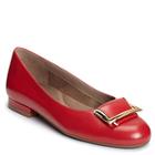 Aerosoles Good Times Flat, Red Leather
