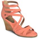Aerosoles Glossary Wedge, Coral Suede