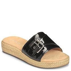 Aerosoles Glorify Closed-toe Sandal, Black Patent