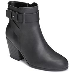 Aerosoles Inevitable Bootie, Black Leather