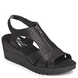 Aerosoles Duffle Bog Wedge, Black Snake