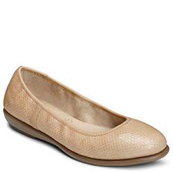 Aerosoles Better Yet Ballet Flat, Light Tan Snake