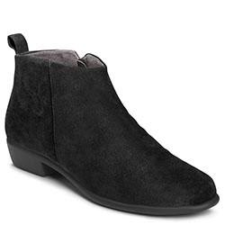 Aerosoles Step It Up Bootie, Black Suede