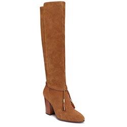 Aerosoles Square Foot Boot, Dark Tan Suede