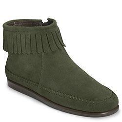 Aerosoles Linbo Bootie, Mid Green Suede