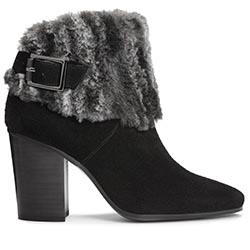 Aerosoles North Square Heel, Black Suede