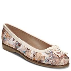 Aerosoles Fashionista Ballet Flat, White Fabric