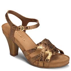 Aerosoles Hearsay Heeled Sandal, Bronze Snake