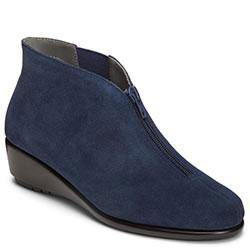 Aerosoles Allowance Wedge Boot, Blue Suede/leather