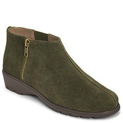 Aerosoles Sonic Bootie, Dark Green Suede