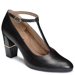 Aerosoles North Star Dress Heel, Black Leather