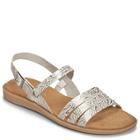 Aerosoles Astrology Closed-toe Sandal, White Silver