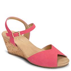 Aerosoles Cupcake Wedge, Pink Suede