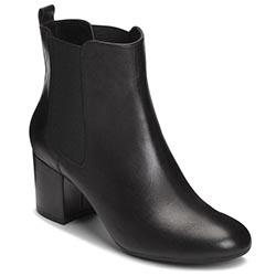 Aerosoles Stockholder Heel, Black Leather