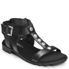 Aerosoles Chandelier Closed-toe Sandal, Black Leather