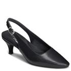 Aerosoles Chardonnay Sling-back Shoe, Black Leather