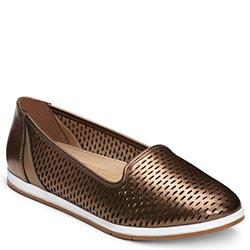 Aerosoles Smart Move Flat, Bronze Leather