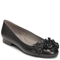 Aerosoles Do Good Flat, Black Leather