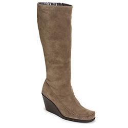 Aerosoles Gather Round Wedge Boot, Mid Brown Suede