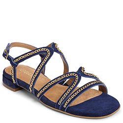 Aerosoles Downtown Closed-toe Sandal, Blue Suede