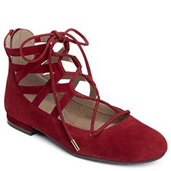 Aerosoles Goodness Flat, Dark Red Suede