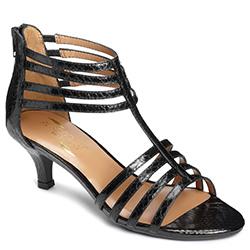 Aerosoles Limeade Closed-toe Sandal, Black Snake