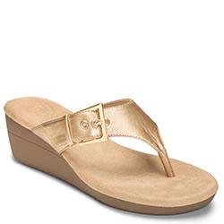 Aerosoles Flower Wedge, Gold