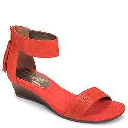 Aerosoles Yetroactive Wedge, Red Suede