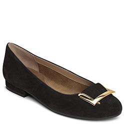 Aerosoles Good Times Flat, Black Suede