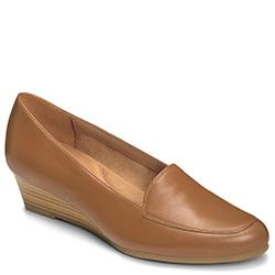 Aerosoles Lovely Wedge, Dark Tan Leather
