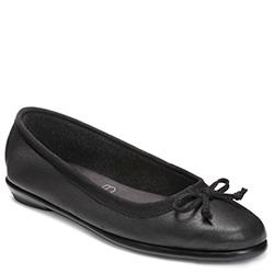 Aerosoles Fast Bet Ballet Flat, Black Leather