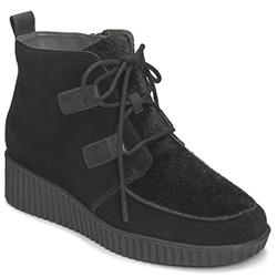 Aerosoles Umpire Bootie, Black Suede