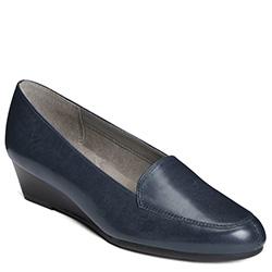 Aerosoles Lovely Wedge, Dark Blue Leather