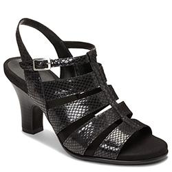 Aerosoles Me N You Closed-toe Sandal, Black Snake