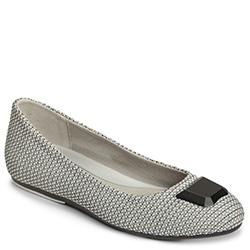 Aerosoles Spin Off Flat, Black White Fabric