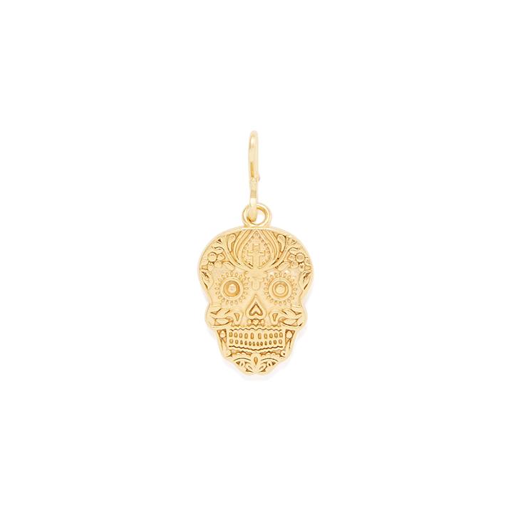 Alex And Ani Calavera Necklace Charm, 14kt Gold Plated