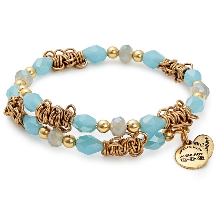 Alex And Ani Tide Fate Wrap, Rafaelian Gold Finish