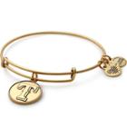 Alex And Ani Texas Rangers  Cap Logo Charm Bangle, Rafaelian Gold Finish
