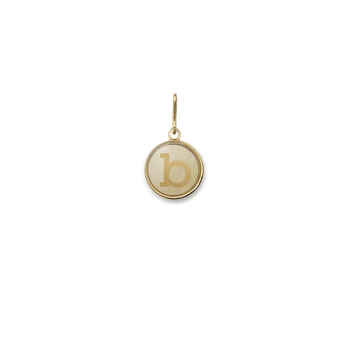 Alex And Ani Initial B Necklace Charm, 14kt Gold Plated