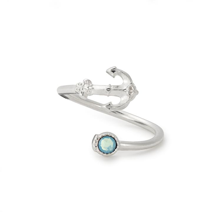 Alex And Ani Anchor Ring Wrap, Sterling Silver